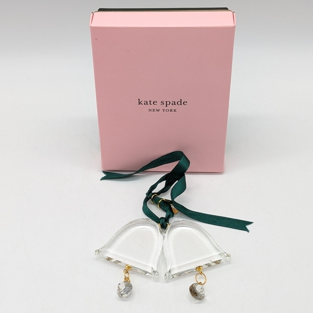 Kate Spade X Lenox 2019 First Snow Our First Christmas Double Bell Ornament
